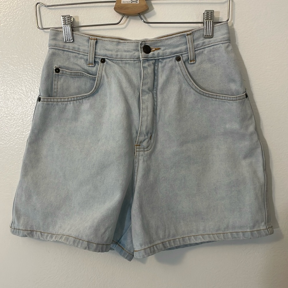 Great Land trading co. Denim blue jeans shorts tag size 9/10 100% cotton